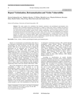 Repeat victimisation, retraumatisation and victim vulnerability