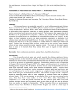 Flammability of natural plant and animal fibers: a heat release survey