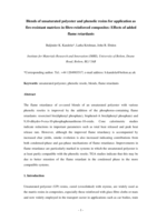 Blends of unsaturated polyester and phenolic resins for application as fire-resistant matrices in fibre-reinforced composites: Effects of added flame retardants