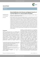 Plasma modification of the electronic and magnetic properties of vertically aligned bi-/tri-layered graphene nanoflakes