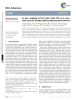 In situ coupling of Ti2O with rutile TiO2 as a core–shell structure and its photocatalysis performance