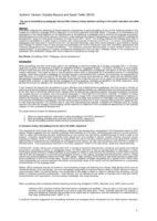 The use of storytelling by ESOL/Literacy trainee teachers