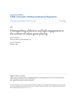 Distinguishing addiction and high engagement in the context of online game playing
