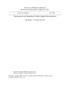 Transmission line modelling for multi-gigabit serial interfaces