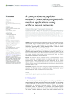A comparative recognition research on excretory organism in medical applications using artificial neural networks