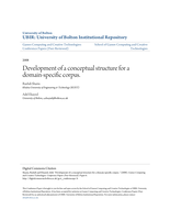 Development of a conceptual structure for a domain-specific corpus