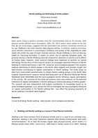Nordic walking and well-being of senior walkers
