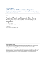 Relational agents and StructurANTion theory: moving towards a model for automated system integration