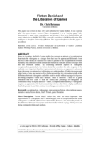 Fiction denial and the liberation of games