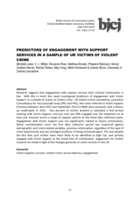 Predictors of engagement with support services in a sample of UK victims of violent crime.