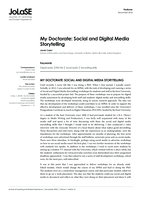 My Doctorate: social and digital media storytelling