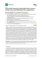 Super-wide impedance bandwidth planar antenna for microwave and millimetre-wave applications