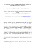 Fire-resistant flax - reinforced polypropylene / polylactic acid composites with optimised fire and mechanical performances