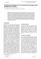 To examine the impacts of IoT on pharmaceutical supply chain management in Zambia