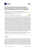 Environmentally sustainable flame retardant surface treatments for textiles: the potential of a novel atmospheric plasma/UV laser technology