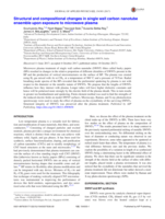 Structural and compositional changes in single wall carbon nanotube ensemble upon exposure to microwave plasma