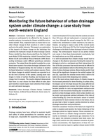 Monitoring the future behaviour of urban drainage system under climate change: a case study from north-western England