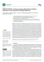 SMOTE-DRNN: A deep learning algorithm for botnet detection in the Internet-of-Things networks