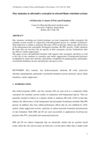 Zinc stannates as alternative synergists in selected flame retardant systems