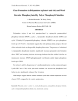 Char formation in polyamides (nylons 6 and 6.6) and wool keratin phosphorylated by polyol phosphoryl chlorides