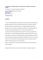 The potential for volatile phosphorus-containing flame retardants in textile back-coatings