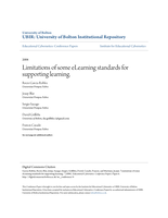 Limitations of some eLearning standards for supporting learning