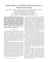 Peukert effects on domestic energy storage in virtual power plants