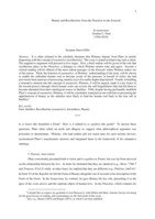 Beauty and Recollection: from the Phaedrus to the Enneads