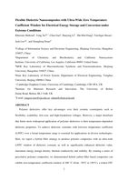 Flexible dielectric nanocomposites with ultrawide zero-temperature coefficient windows for electrical energy storage and conversion under extreme conditions