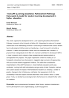 The LEAP (Learning Excellence Achievement Pathway) framework: A model for student learning development in higher education
