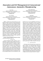 Innovation and I4.0 Management in Connected and Autonomous Automotive Manufacturing