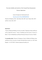 Test-retest reliability and sensitivity of the Concept2 Dyno Dynamometer: Practical Applications
