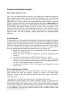 Curiosity and powerful learning