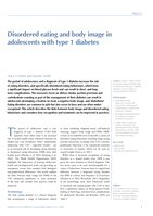 Disordered eating and body image in adolescents with type 1 diabetes