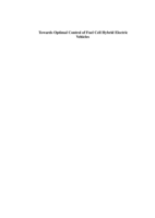 Towards optimal control of fuel cell hybrid electric vehicles