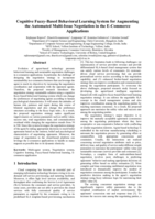 Cognitive fuzzy-based behavioral learning system for augmenting the automated multi-issue negotiation in the e-commerce Applications