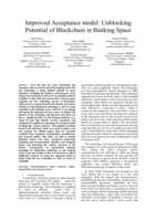 Improved acceptance model: unblocking potential of blockchain in banking space