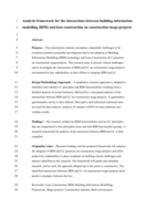Analysis framework for the interactions between building information modelling (BIM) and lean construction on construction mega-projects