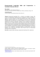 Entrepreneurial leadership skills and competencies: a systematic literature review