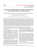 Evaluation of bandwidth resource allocation using dynamic LSP and LDP in MPLS for wireless networks