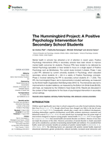 The Hummingbird Project: A Positive Psychology Intervention for Secondary School Students