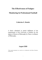 The effectiveness of fatigue monitoring in professional football