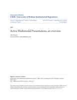 Active multimodal presentations, an overview