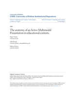 The anatomy of an Active Multimodal Presentation in educational contexts