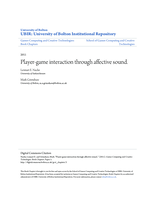 Player-game interaction through affective sound