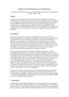 Durability of recycled Polypropylene for geotextile applications.