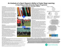 An analysis of a sport degree's ability to foster deep learning: A case study of one university degree programme