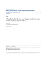 The effect of cycle lanes on the proximity between motor traffic and cycle traffic