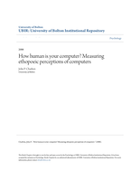 How human is your computer? Measuring ethopoeic perceptions of computers
