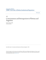 Consciousness and Introspection in Plotinus and Augustine